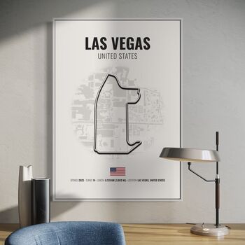Las Vegas USA F1 Track Print F1 Gift, Father's Day Gifts, 2 of 2