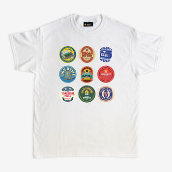Leeds Football Beer Mats T Shirt, 2 of 4