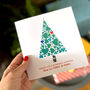 Pack Of Five Personalised Family Christmas Tree Cards, thumbnail 5 of 5