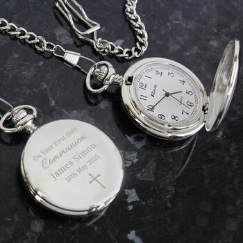Personalised First Holy Communion Pocket Watch, 2 of 6