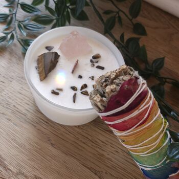 Chakra Crystal Candles And Sage Wands, 5 of 11