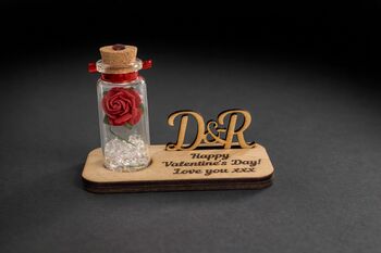Personalised Red Rose Gift Valentine’s Day Keepsake, 3 of 3