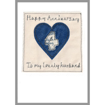 Personalised Wedding Anniversary Card For Him, 7 of 12
