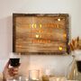 Personalised Heart Detail Wooden Light Box, thumbnail 1 of 3