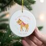 Personalised 1st Christmas Reindeer Decoration, thumbnail 3 of 6