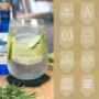 Personalised Gin Glass W/ Coaster Vintage Style Set, thumbnail 1 of 12