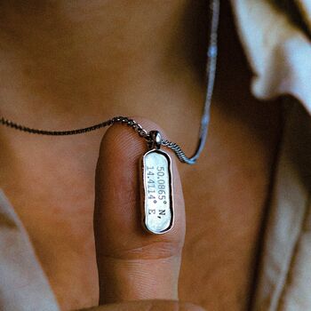 Personalised Tag Pendant Necklace, 4 of 7