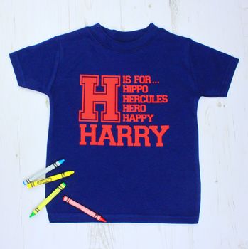 Childrens Personalised Name T Shirt, 7 of 9