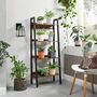 Four Tier Freestanding Ladder Home Office Storage Shelf, thumbnail 3 of 6