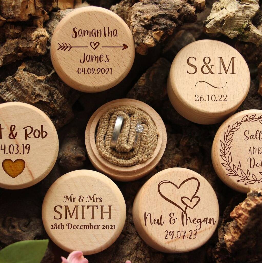 Wedding Ring Box For Engagement And Wedding Rings, 1 of 5