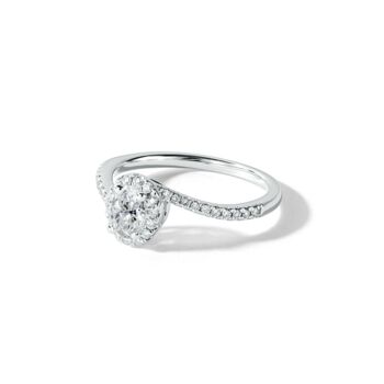 Camille White Gold Lab Grown Diamond Engagement Ring, 4 of 5