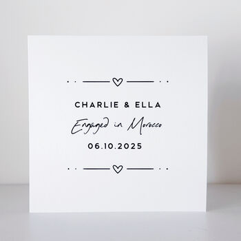 Personalised Dainty Engagement Card, 2 of 8