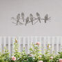 Birds On Branch Metal Wall Art For Outdoor And Indoor Decor Gift, thumbnail 6 of 10