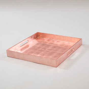 Handcrafted Lacquered Square Serving Trays, 9 of 10