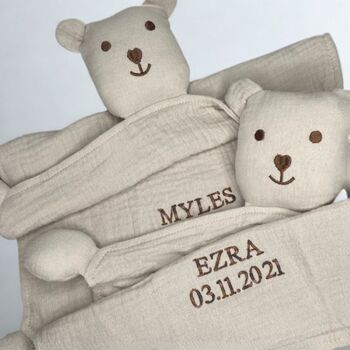 Personalised Bear Comforter, 2 of 3