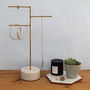 Large Brass And Marble Jewellery Stand, thumbnail 3 of 5
