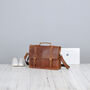 Vegetable Tanned Genuine Leather Laptop Bag, thumbnail 2 of 12