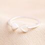 Sterling Silver Double Heart Adjustable Ring, thumbnail 3 of 7