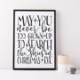 Christmas Eve Quote Foil Print Wall Art, thumbnail 1 of 2