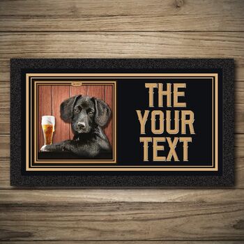 Personalised Bar Runner And Coasters Dog House, 2 of 8