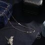 Choker Sequin And Link Chain In Sterling Silver, thumbnail 7 of 11