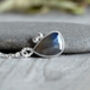 Natural Sapphire Necklace In Sterling Silver, thumbnail 2 of 4