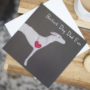 Whippet Dog Dad Birthday Card, 2 of 3