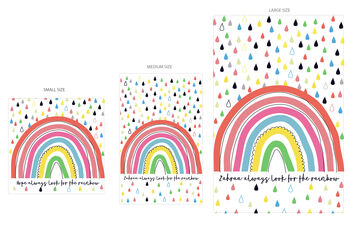 Children's Rainbow Personalised Blanket, 2 of 5