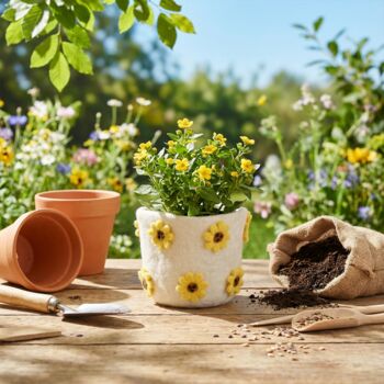 Springtime Floral Felt Pots, 7 of 7