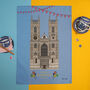 King Charles Coronation Westminster Abbey Tea Towel, thumbnail 1 of 7