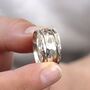 Personalised Wide Sterling Silver Spinner Ring, thumbnail 2 of 12