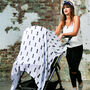Contemporary Bamboo Large Pineapple Muslin Swaddle, thumbnail 3 of 8