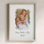 Personalised Mother's Day Portrait, Custom Gift For Mum, thumbnail 1 of 7