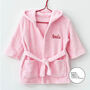 Personalised Soft Baby Hooded Bath Robe, thumbnail 1 of 2