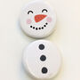 Let It Snow Fun Snowman Christmas Badge Set, thumbnail 5 of 5