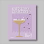 Espresso Martini Cocktail Print Four Colour Options, thumbnail 5 of 8