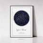 Girlfriend Personalised Gift, Custom Star Map Print, Valentines Day Couple Gift The Night We Met, thumbnail 7 of 12