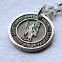Personalised Silver Saint Christopher Necklace, thumbnail 1 of 8