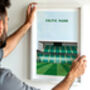 Contemporary Celtic Football Gift: Celtic Park Stadium Art Print, thumbnail 2 of 6