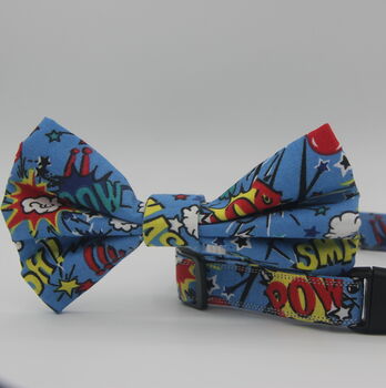 Comic Book Action Dog Bow Tie, 4 of 7