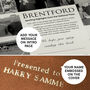 Brentford Fc Personalised Football Gift The Bees Newspaper History Book, thumbnail 12 of 12