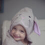 Personalised Bunny Bamboo Soft Hooded Towel, thumbnail 9 of 10