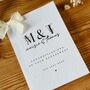 Personalised Floral Initials Engagement Card, thumbnail 1 of 4