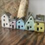 Pick Five Colorful Handcrafted Mini Ceramic Houses, thumbnail 3 of 11