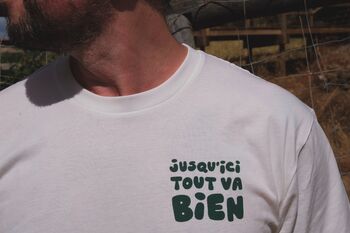 Hoy Jusqu'ici' Tout Va Bien Charity T Shirt, 3 of 3