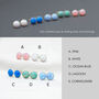 Sterling Silver Opal Stud Earrings, thumbnail 2 of 6
