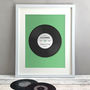 Personalised Record Wedding Or Anniversary Gift Print, thumbnail 1 of 5