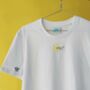 Embroidered Sun And Mini Bee T Shirt, thumbnail 4 of 8