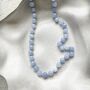 Aquamarine Natural Stone Beaded Necklace, thumbnail 2 of 3