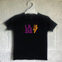Big Bro Lil Bro/Big Sis Lil Sis Neon Lights Tshirt, thumbnail 6 of 7